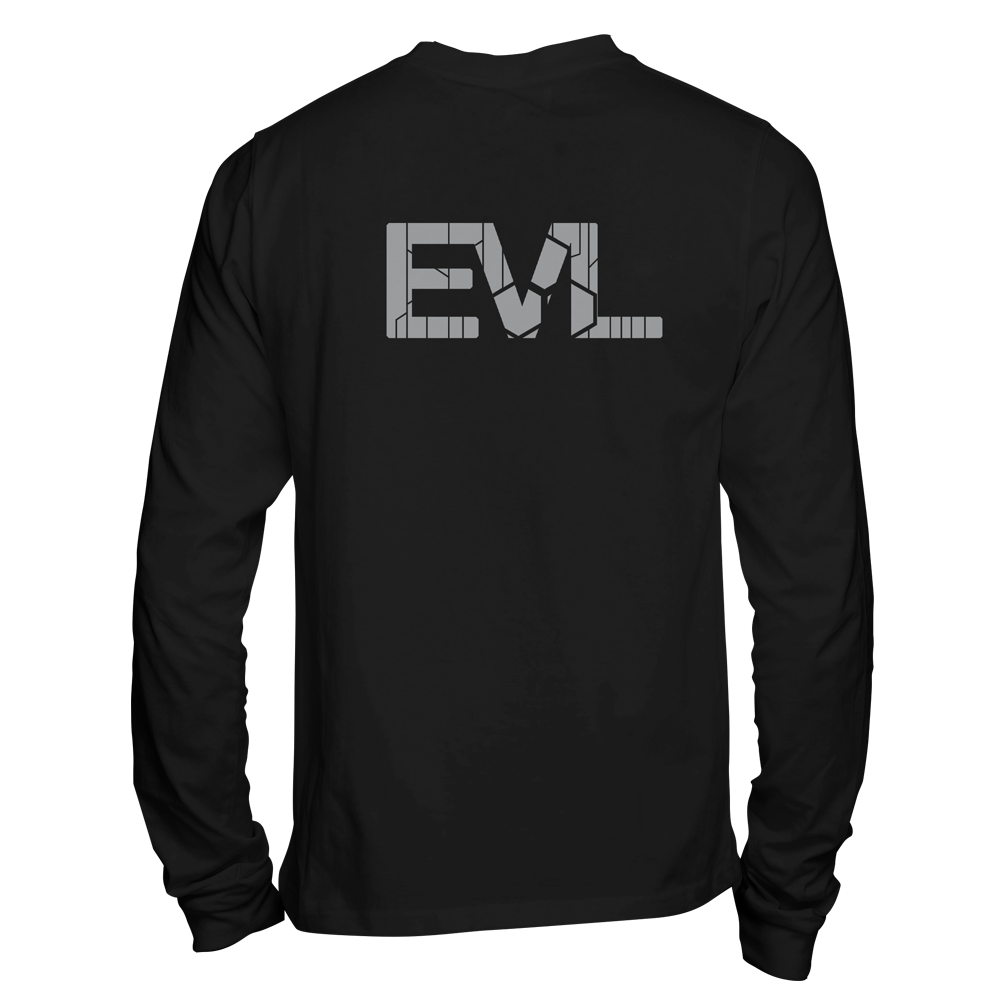 Long Sleeve EVL Black With Grey Logo