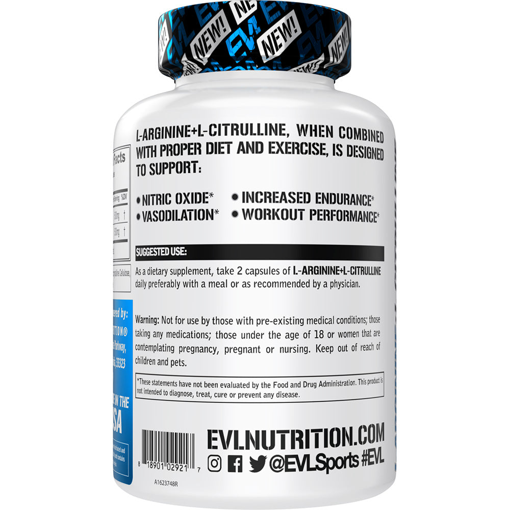 EVL L-Arginine + L-Citrulline (Capsules)