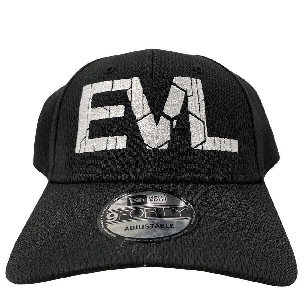 WHITE ON BLACK EVL BREATHABLE GOLF HAT