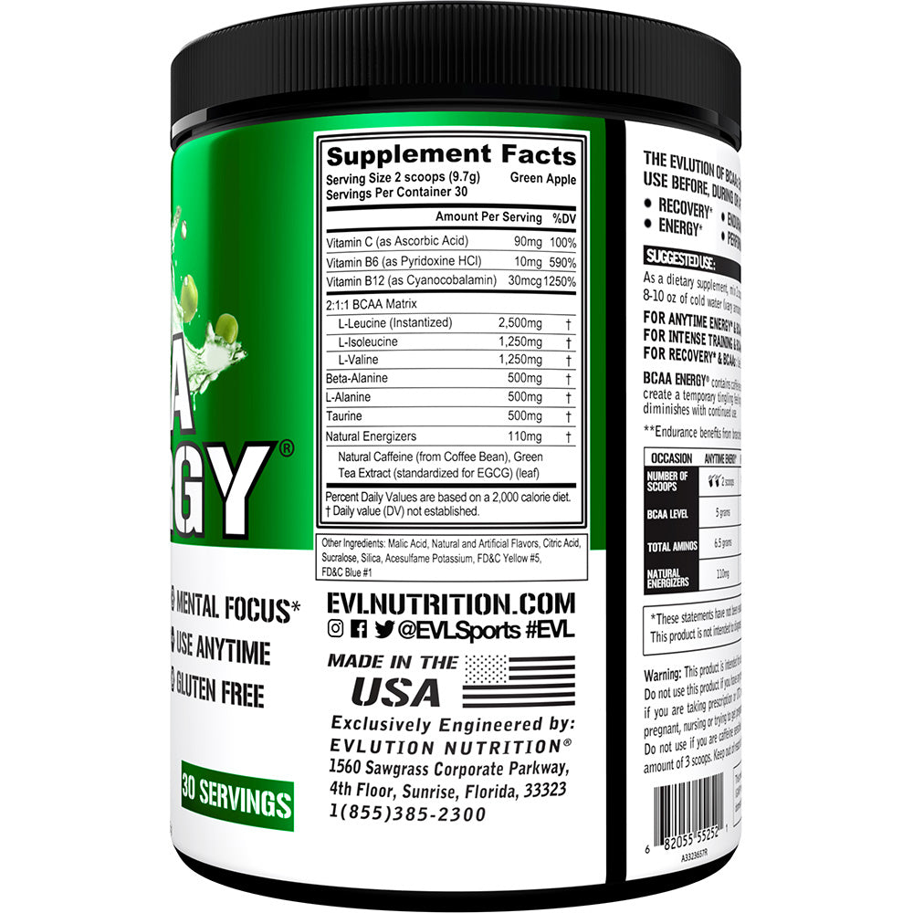 Pre Workout for Women with Vitamin B12 - Evlution Nutrition BCAA Energy  Powder 30 Servings Pink Starblast Flavor 