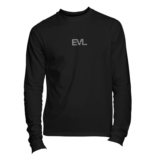 Long Sleeve EVL Black With Grey Logo