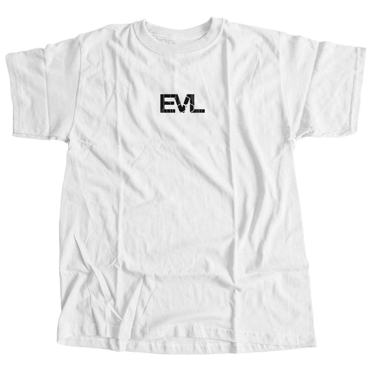 EVL Center Logo White T-Shirt