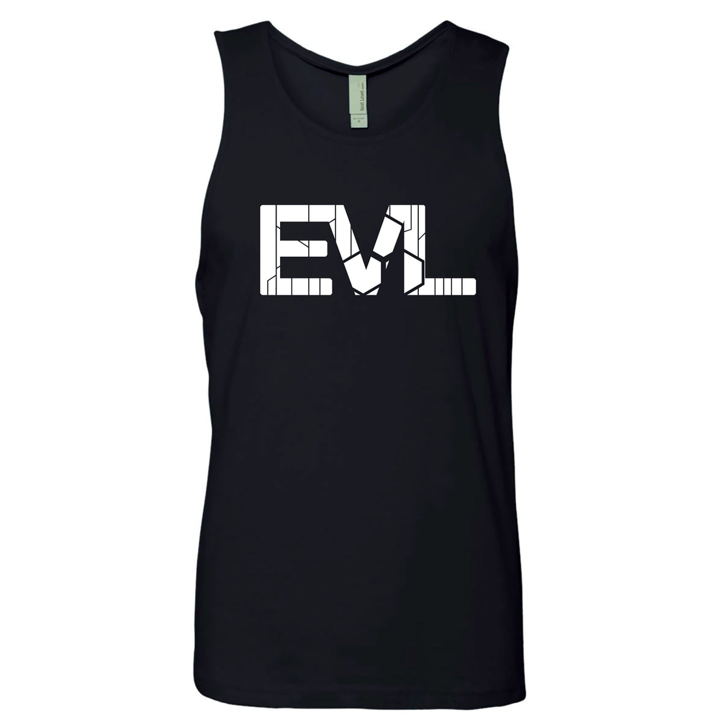 Black Tank Top With White EVL Logo