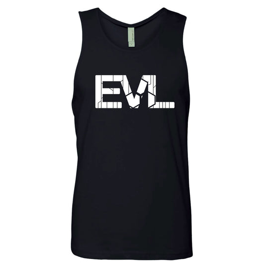Black Tank Top With White EVL Logo