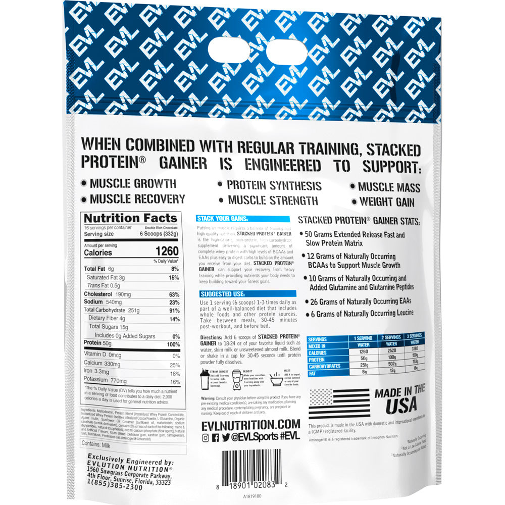 EVL Stacked Protein GAINER