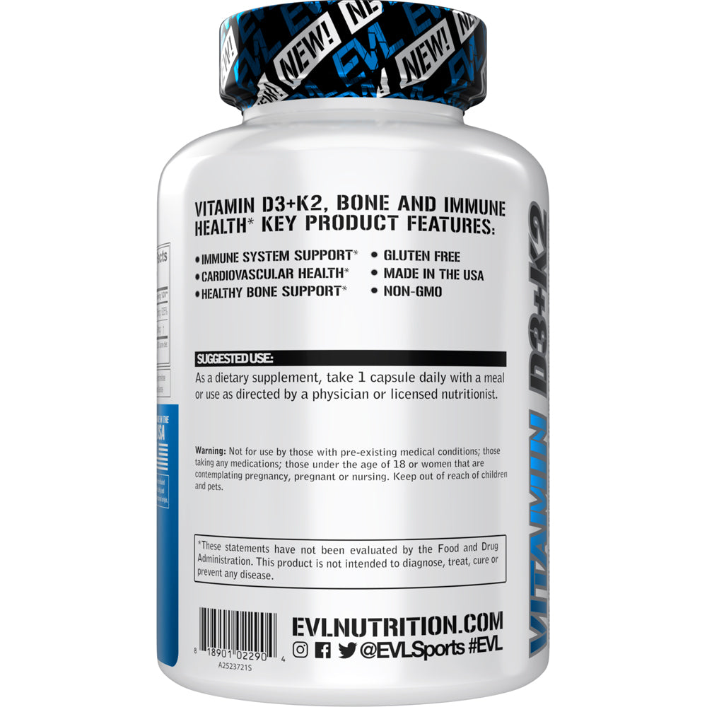 Vitamin D3 + K2 (Capsules)