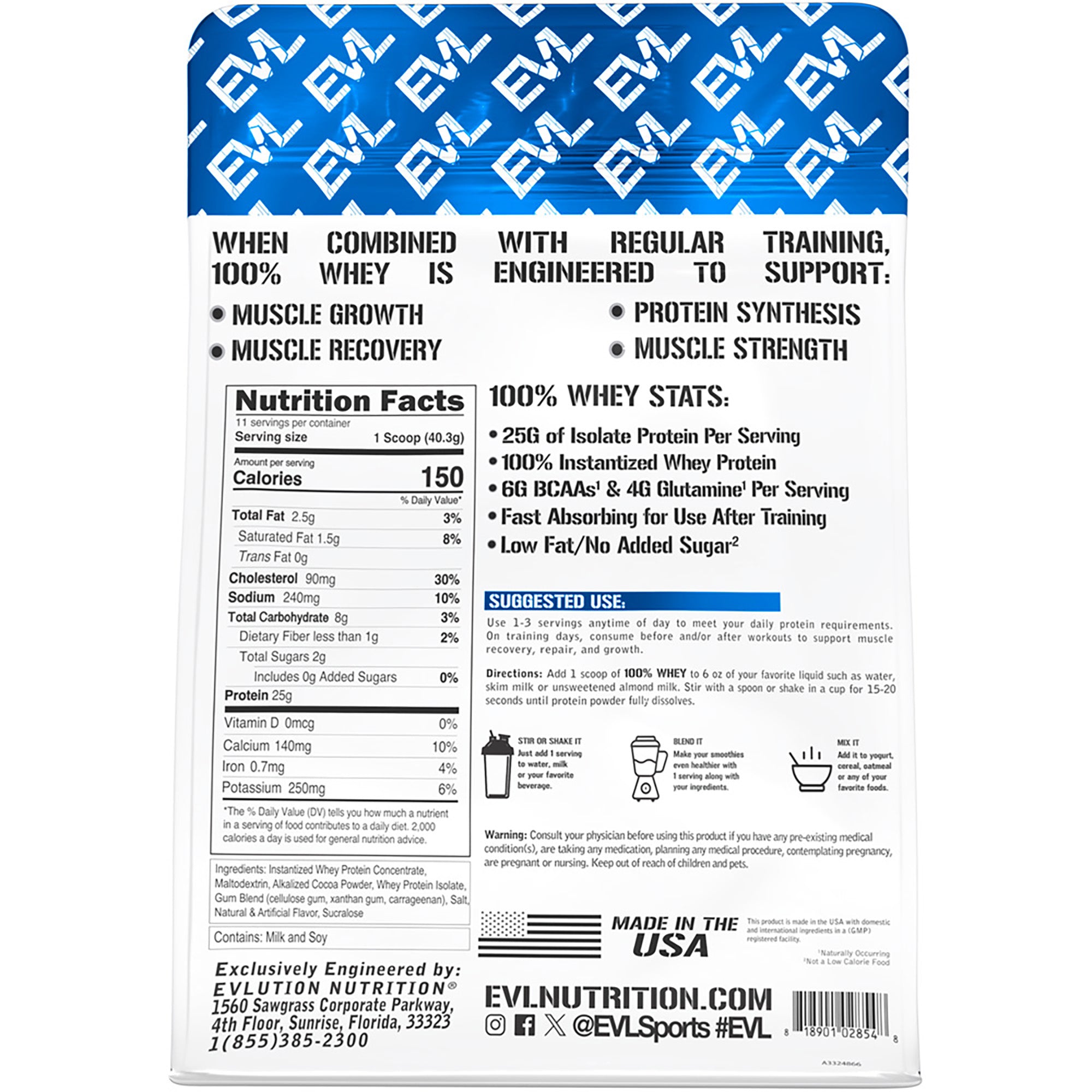 100% Whey – EVLUTION NUTRITION