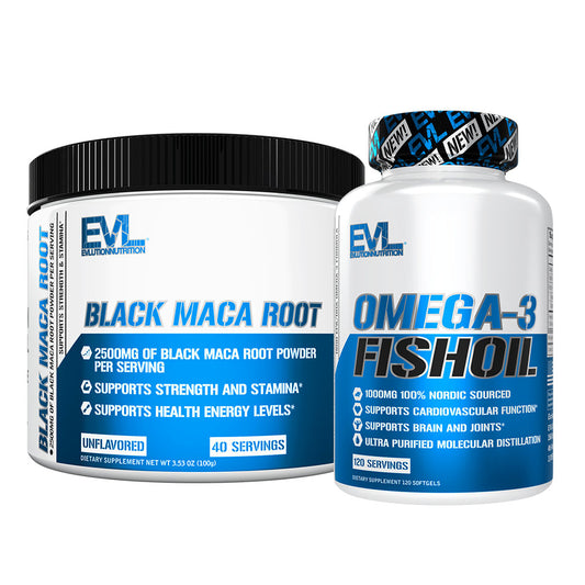 Black Maca Root Powder + Fish Oil 120 Count