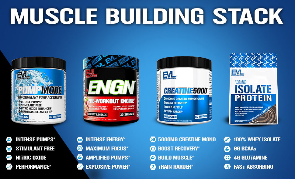 Muscle Building Stack – EVLUTION NUTRITION