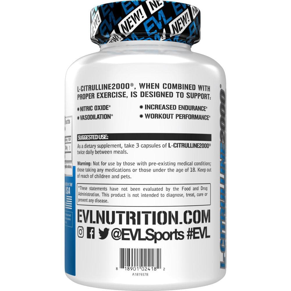 EVLution Nutrition L-Citrulline2000 90 Veggie Capsules EVLution Nutrition L-Citrulline2000 90 Veggie Capsules