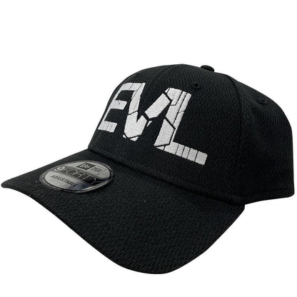 WHITE ON BLACK EVL BREATHABLE GOLF HAT